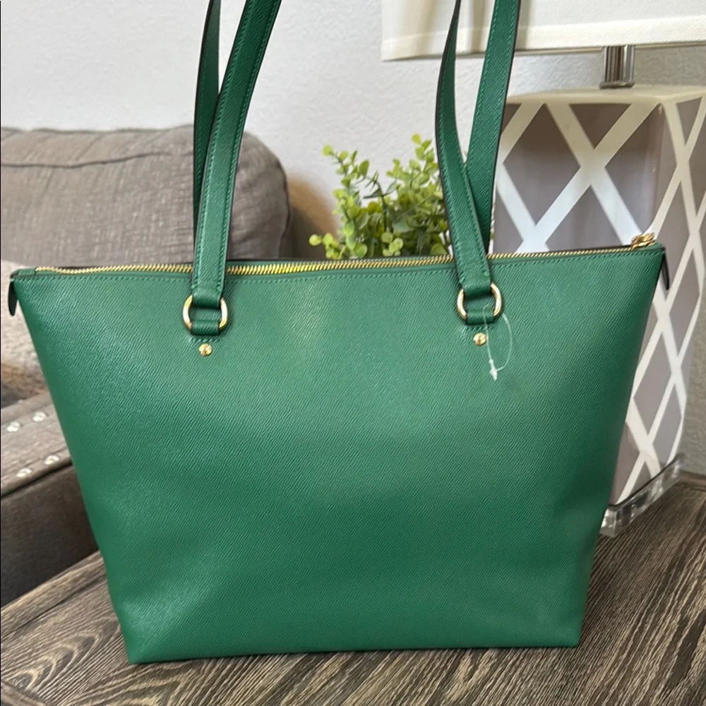 Coach Gallery Tote Green - Picture 6 of 12